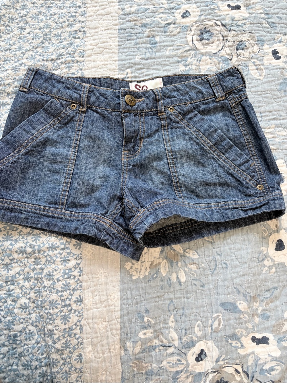 Women's Denim Shorts - Blue